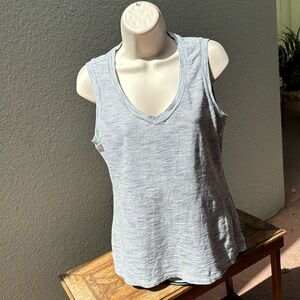 NIC+ZOE black and white v-neck tank WPP (PXS)